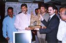 (Left to Right) Sri D. Vishnu Mohan Rao, HamaraShehar.com, AP CM Sri. N. Chandrababu Naidu, Sri K. Sankar Rao, Director, Ardent Citylink Services Pvt. Ltd., Sri Prasad Bodepudi, CEO, Ardent Citylink Services Pvt. Ltd., Sri V. N. Muralidhar, Director, Ardent Citylink Services Pvt. Ltd.