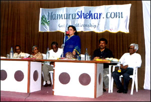 Smt. Chandana Khan, Secretary, Travel & Tourism, AP, speaking at the function