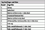 Top Exit Pages and Files, click here to see large picture.