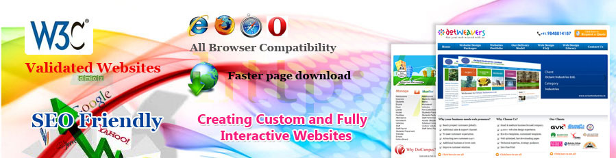 Web design/website design services from Hyderabad for personal, business, SMB, SME and corporate websites.