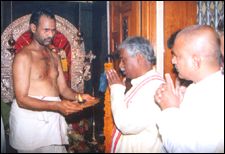 Member of BJP, Dattatreya participating in the Bonalu Festival