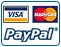 Paypal, Visa Card, Master Card