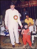 Vamsee Krishna with CM Chandrababu Naidu